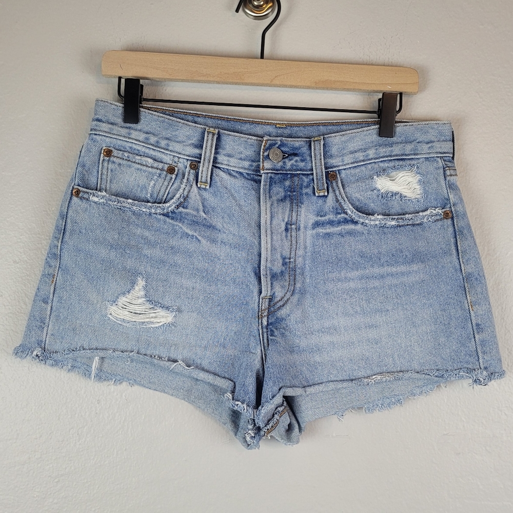 Levi's Denim Shorts Cut off High Waist